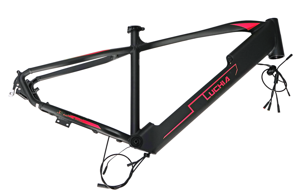 Assembled black frame of  YS728 with red sticker