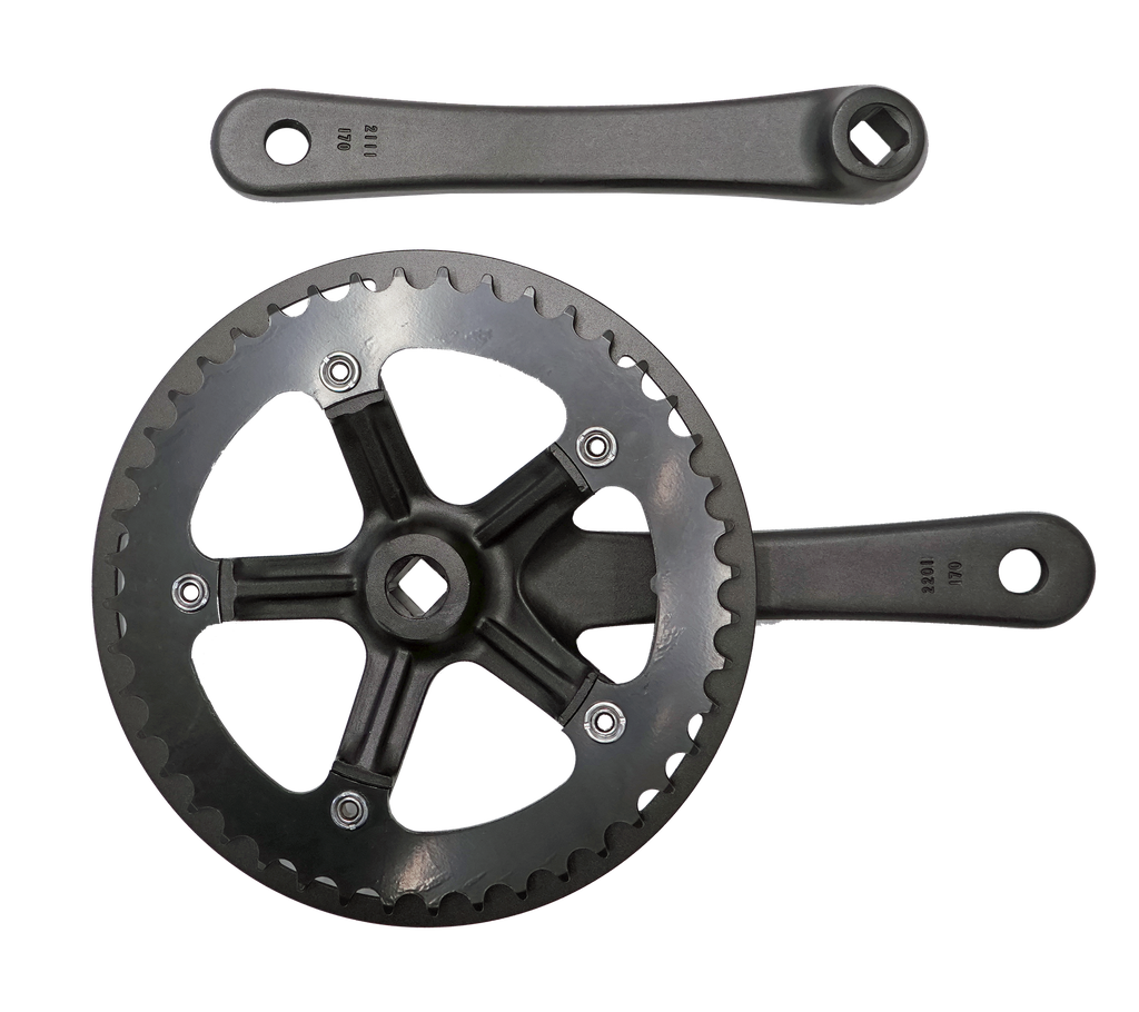 Chain wheel and crank